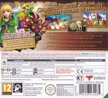 Hyrule Warriors Legends (Europe) (En,Fr,De,Es,It) box cover back